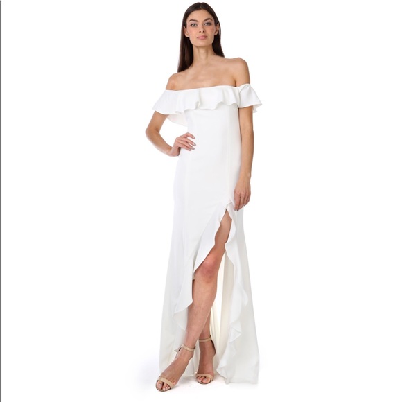 jay godfrey white gown